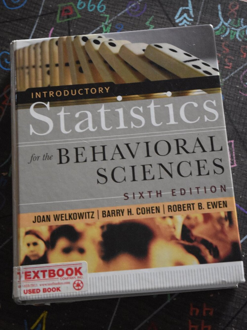 2/$22⚡Intro Stats for Behavioral Sciences, 6th Ed | Textbook